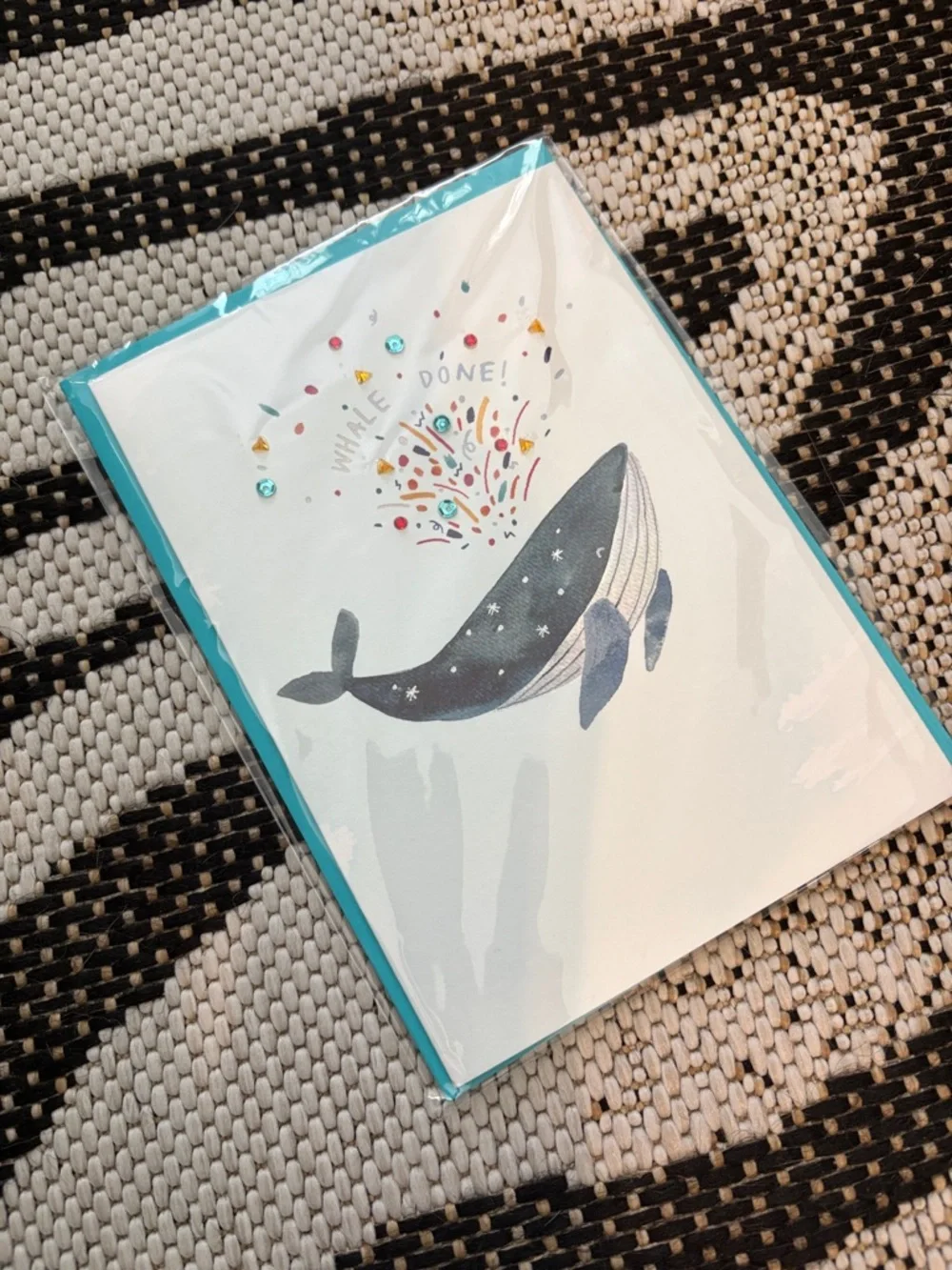 🆕Papyrus “Whale Done” Encouragement/Congratulations Whale Greeting Card